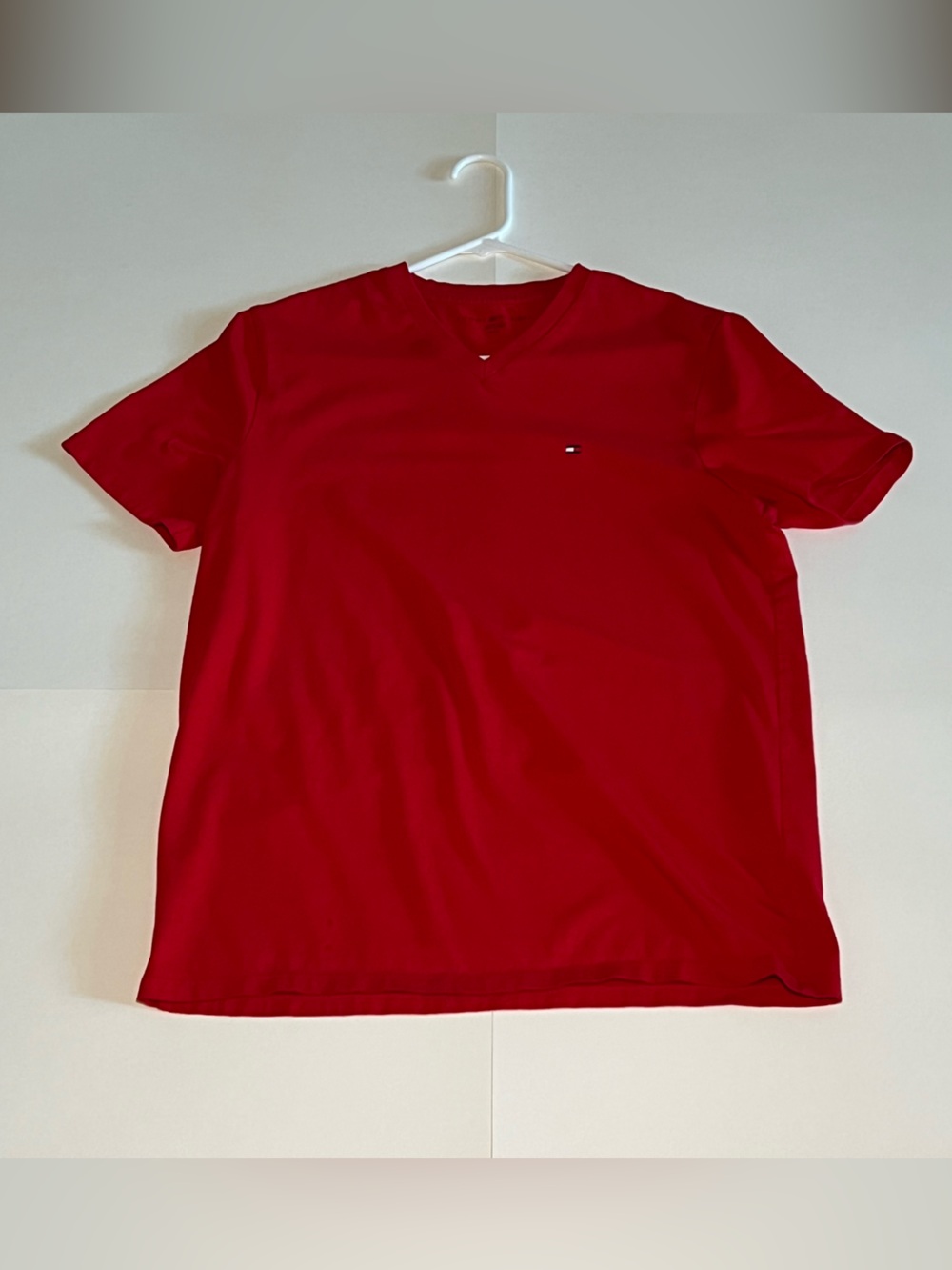 Tommy Hilfiger Red Short Sleeve Crewneck Tee